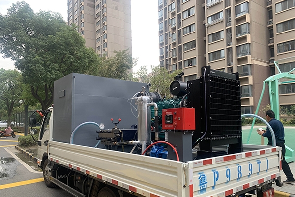 道路高壓水除線機